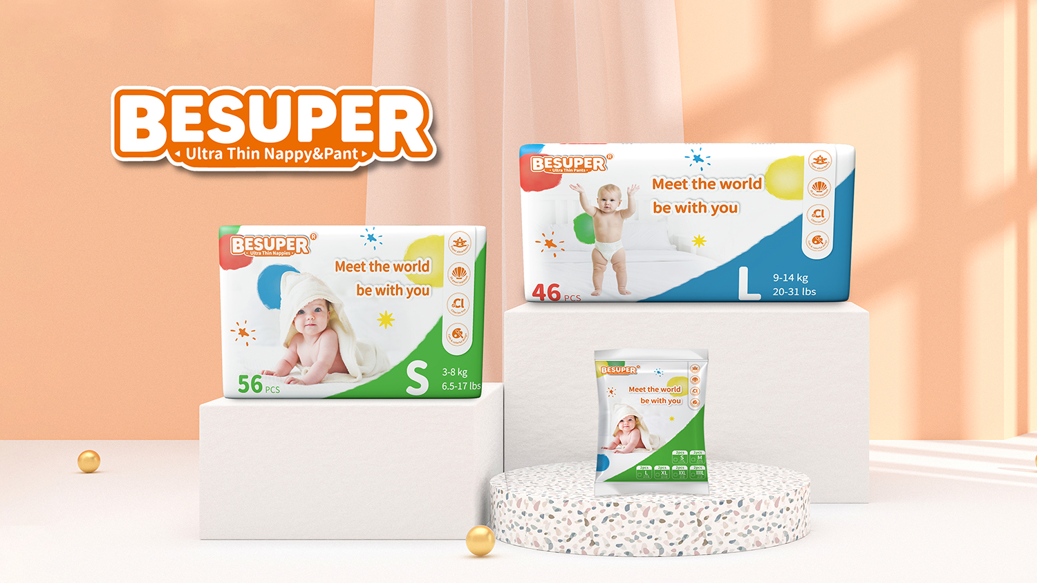 Besuper Ultra Thin Diaper & Pull-up